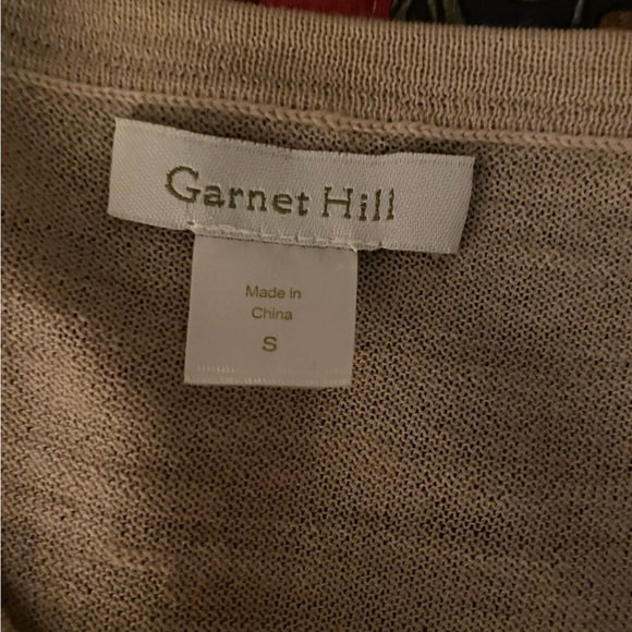 GARNET HILL Eco Merino embroidered Cardigan S - Picture 2 of 8